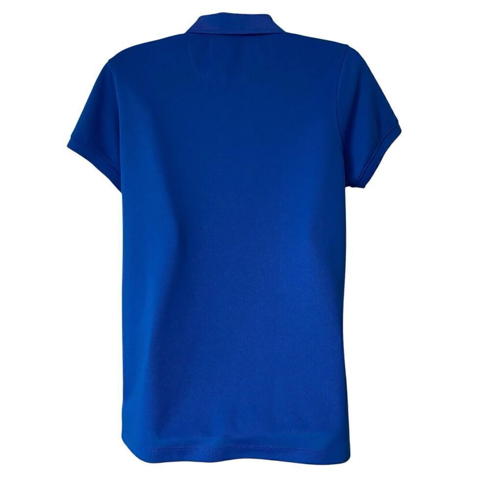 Loudmouth Golf Polo Shirt Women's Large Blue Gecko Tennis Athletic 4-Button - Picture 3 of 6